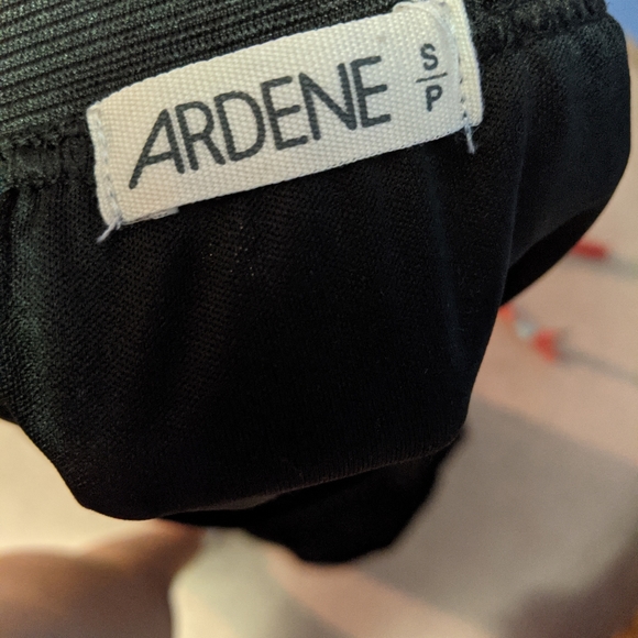 Long black sheer skirt with opaque silky underskirt and elastic waistband - Picture 3 of 5